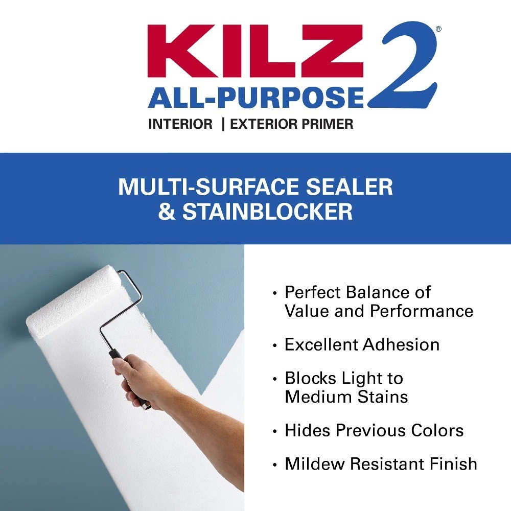 2 All-Purpose Interior/Exterior Multi-Purpose Water-Based Wall and Ceiling