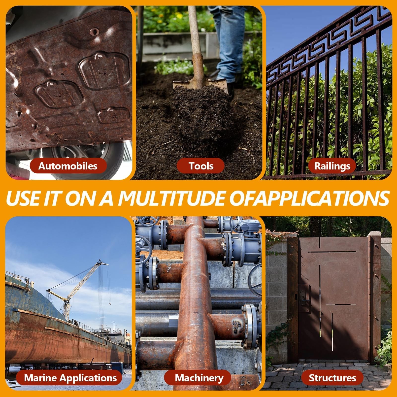 LISRUX Rust Converter Metal PrimerUltra, Effective Professional GradeWater-Ba…