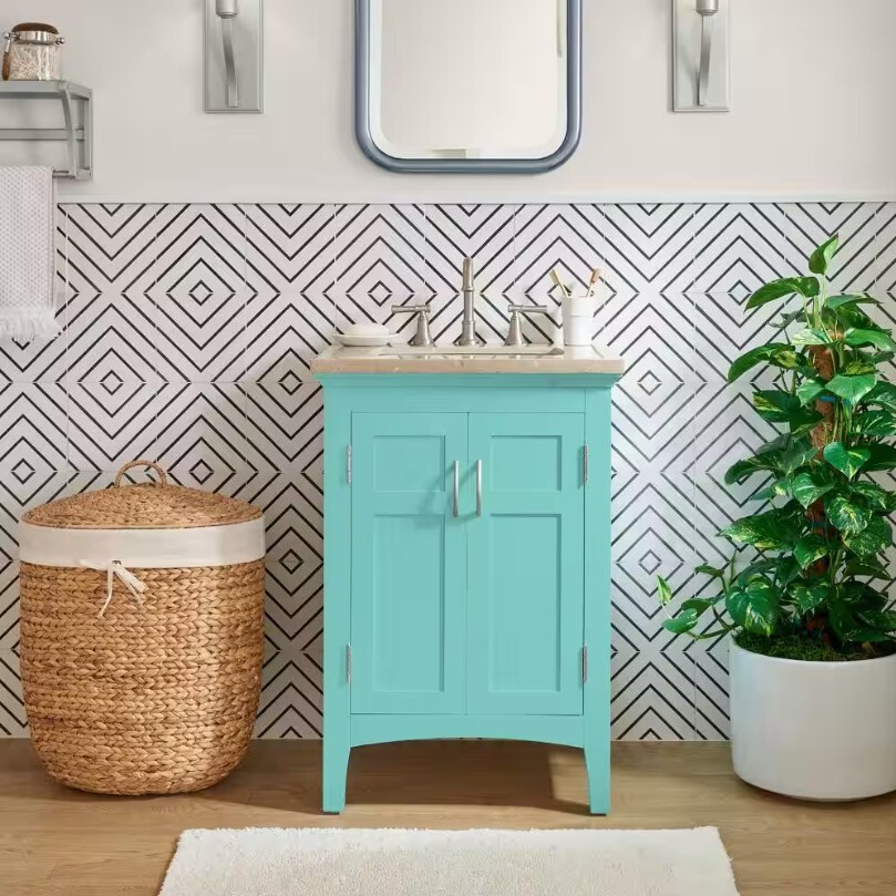 BEHR PREMIUM Tropics Gloss Paint + Primer, Turquoise / Aqua – 12 oz.