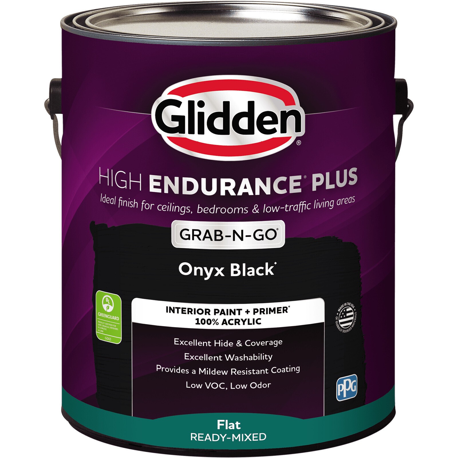 Interior Paint & Primers Eggshell Black Low-odor Bedrooms Living Room 1 Gal New