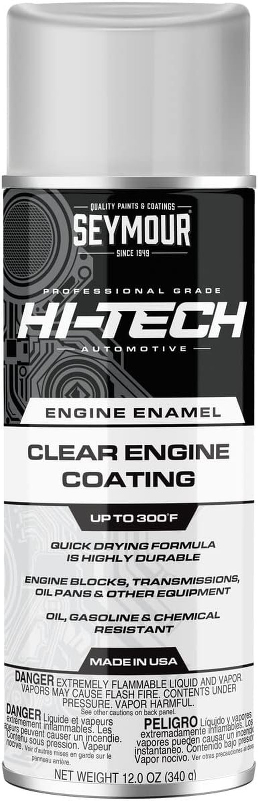 EN-70 Hi-Tech Engine Spray Paint, Gloss Clear, 12.00 Ounce (Pack of 1)