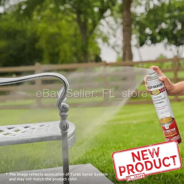 Rust Oleum Stops Rust 24 Oz Turbo Spray System Gloss General Purpose White NEW