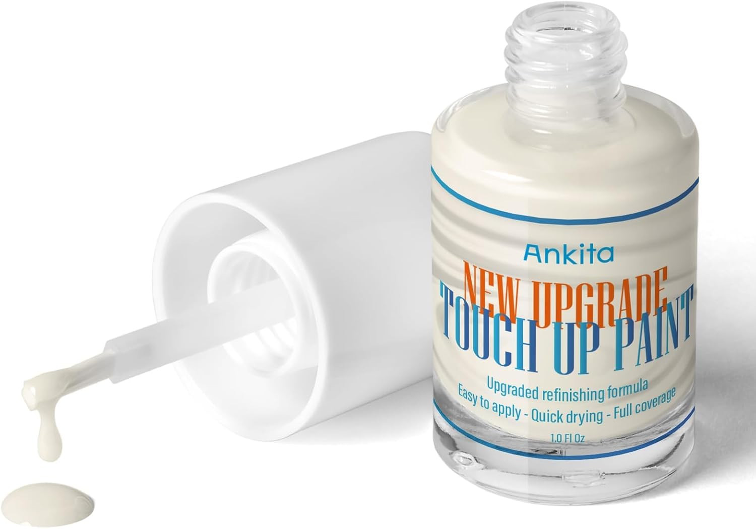 Porcelain Sink Touch up Paint, High-Gloss Porcelain Repair Kit White & Appliance
