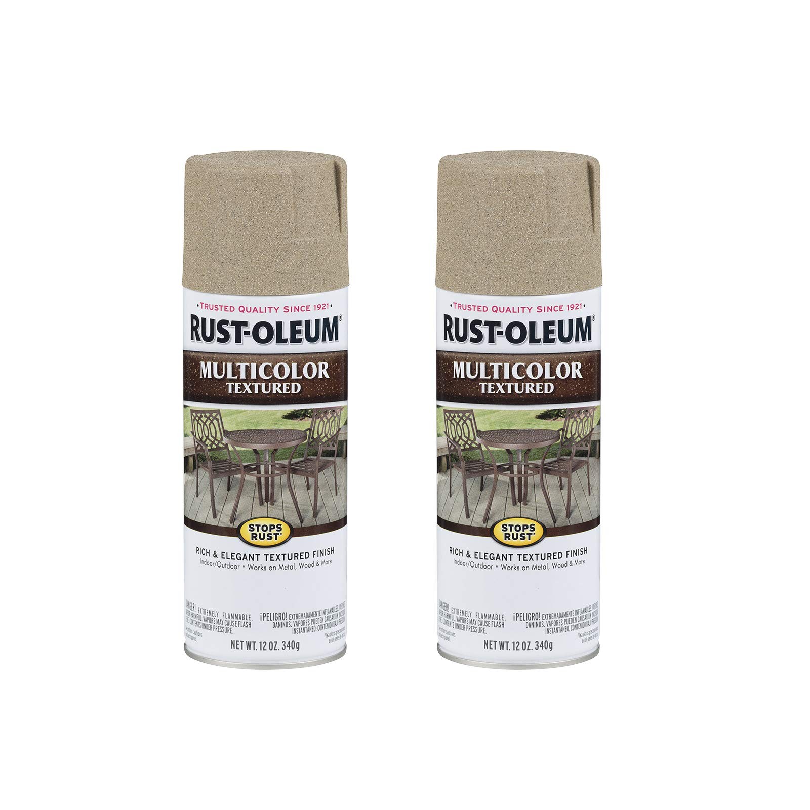 Rust Oleum Textured Spray Paint 12 Ounce Pack Of 2 Desert Bisque Durable Finish