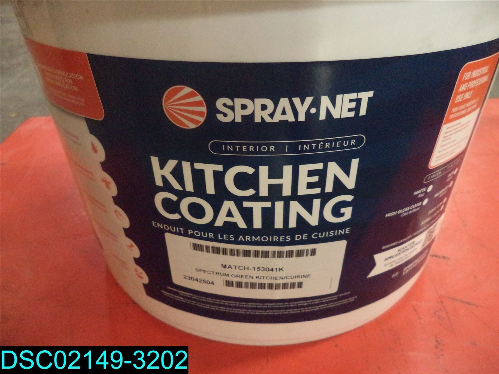 SPRAY-NET KITCHEN COATING SPECTRUM GREEN 153041K 3.5 GAL