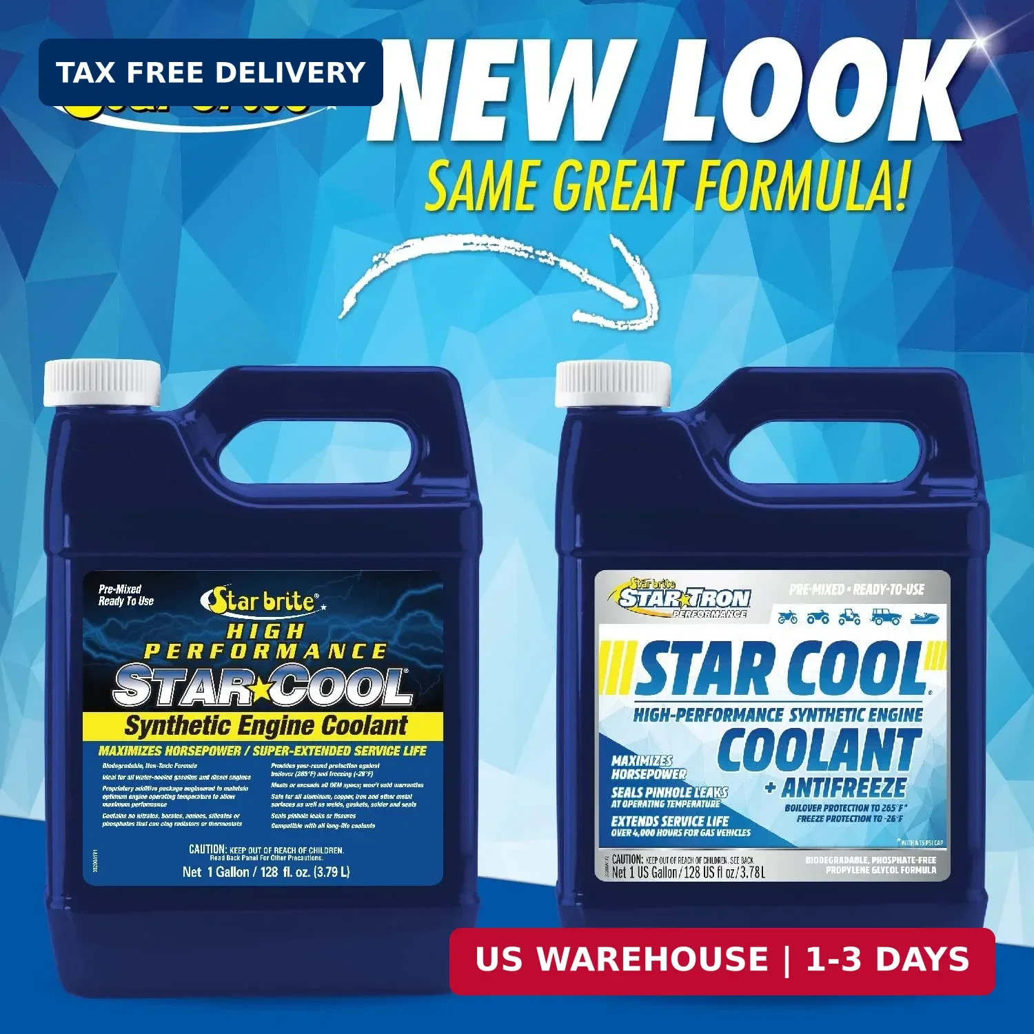 Star Tron Star-Cool Premium Synthetic PG Engine Coolant + Antifreeze – Propylene