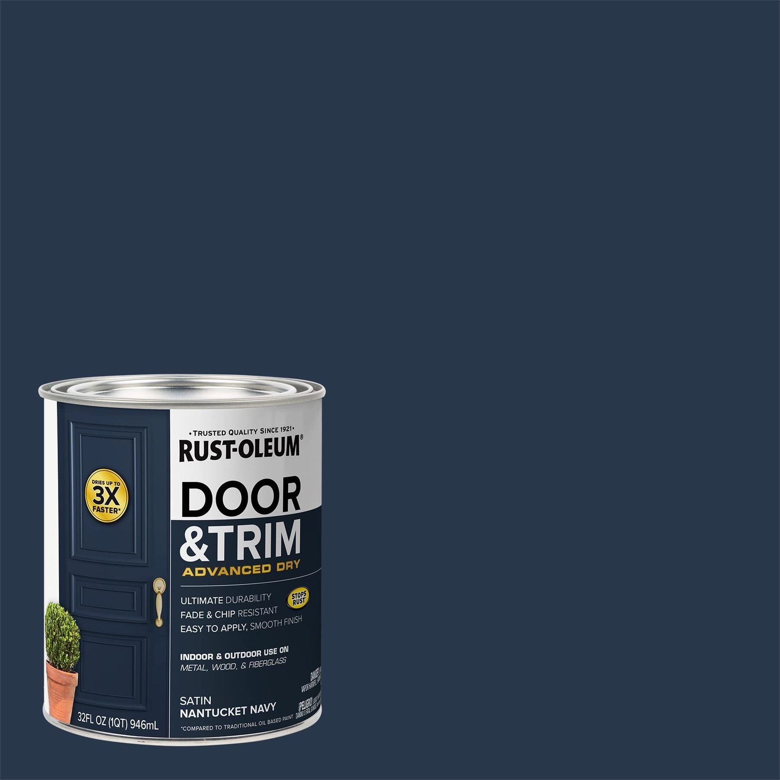 Rust-Oleum 369386 Advanced Dry 32 Fl Oz (Pack of 1), Satin Nantucket Navy