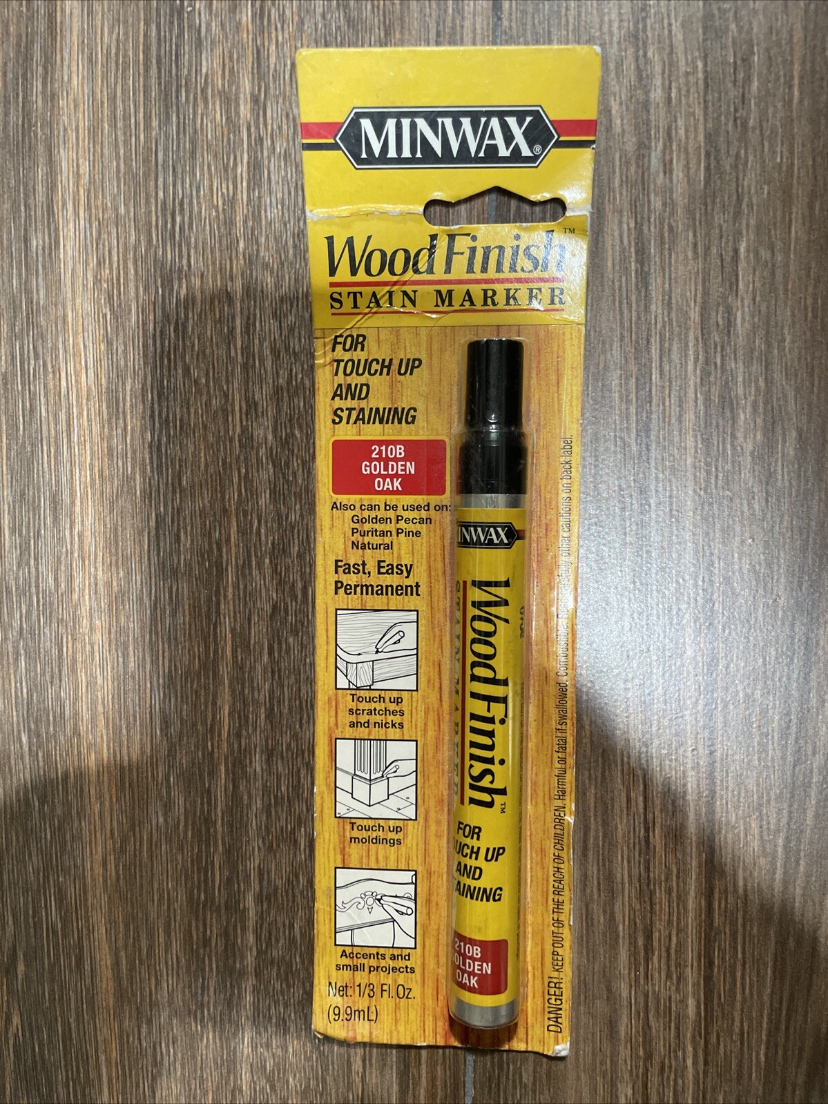Minwax Wood Finish Stain Marker ☆GOLDEN OAK☆ Touch Ups & Staining (1/3 fl. oz.)