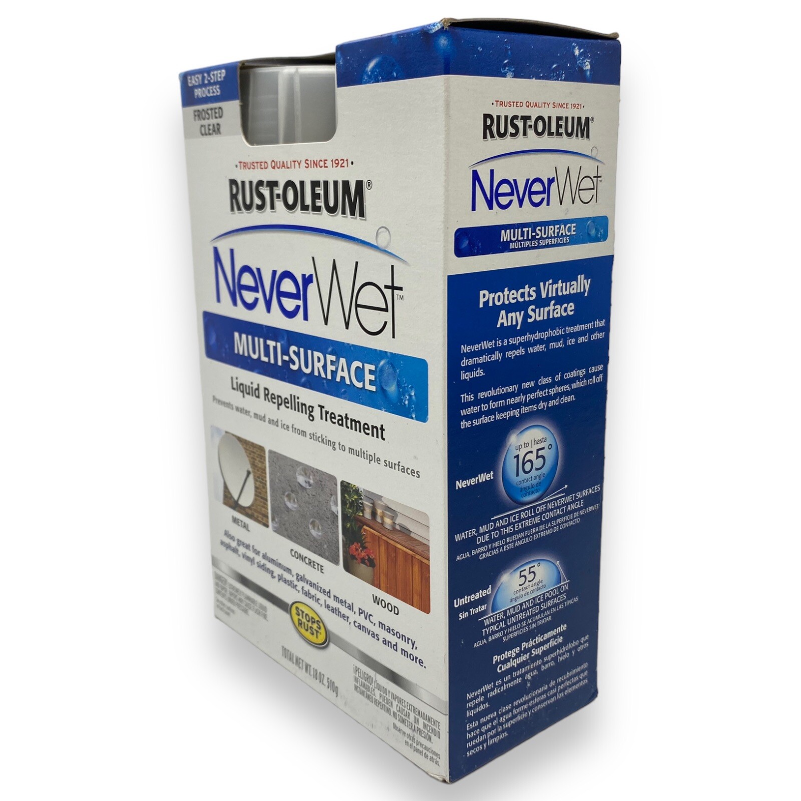 Rust-Oleum NeverWet Multi-Surface Liquid Repelling Treatment – Frosted Clear NEW