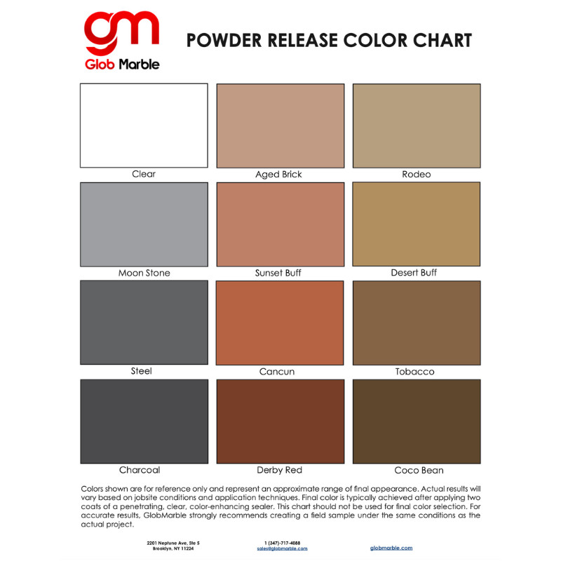 Stamped Concrete Powder Release Agent (30lb) – Color Additive for Concrete