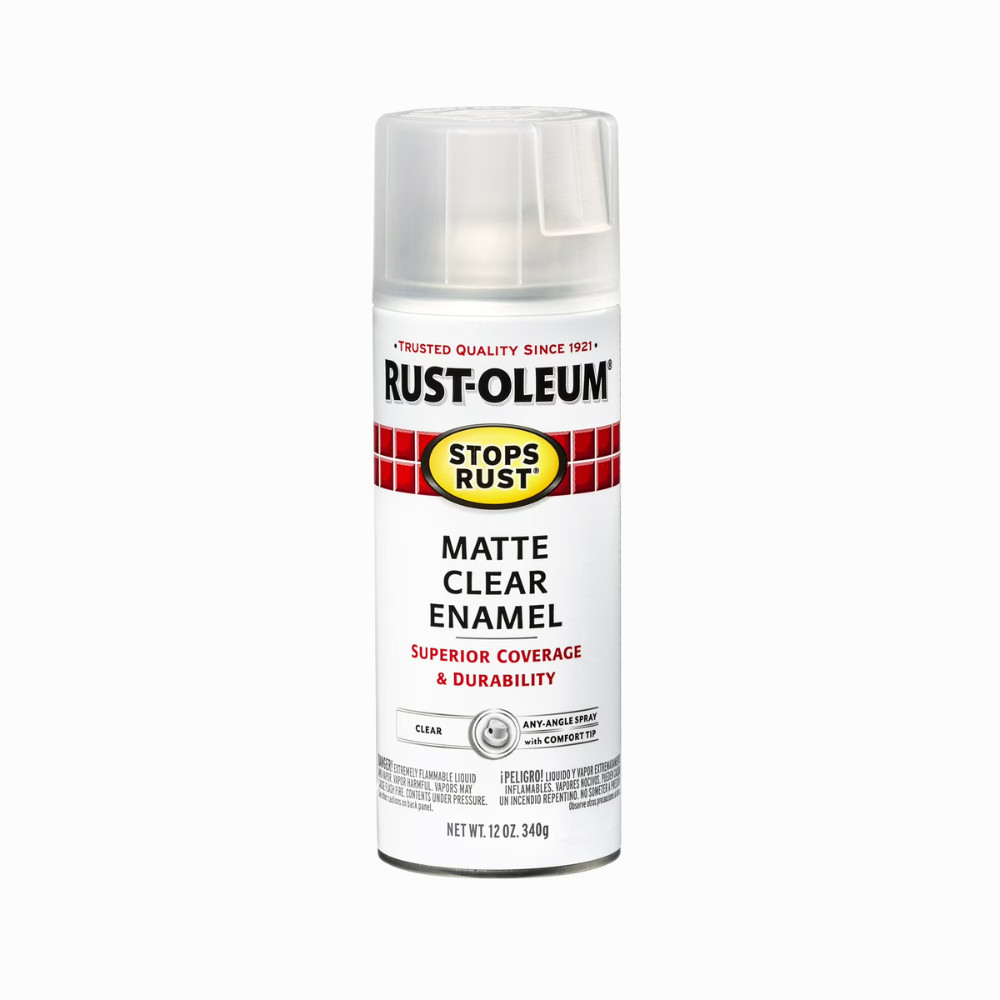 Rust-Oleum Stops Rust Clear Matte Protective Enamel Spray Paint, 12 oz, 6 Pack