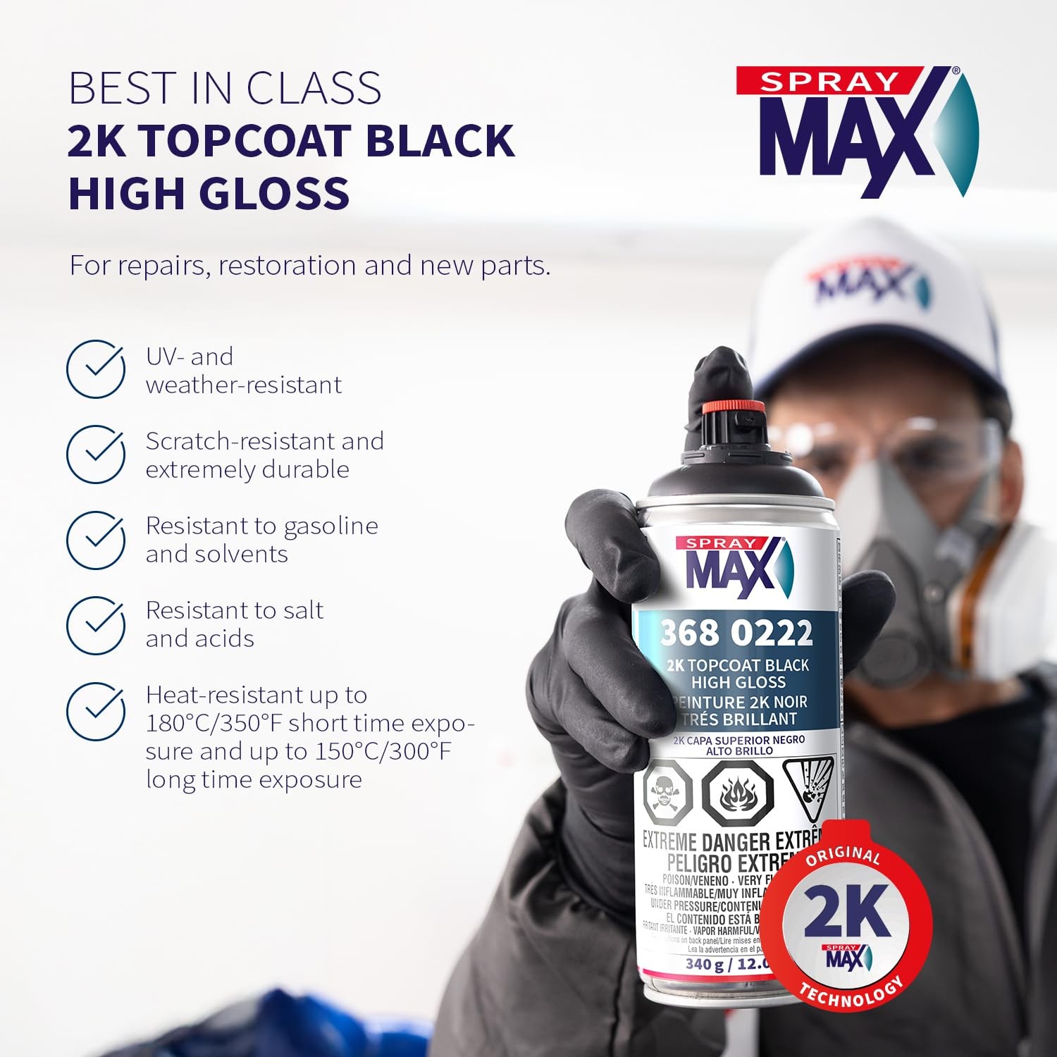 2K Topcoat High Gloss Black | 2K Automotive High Gloss Black Spray Paint for …