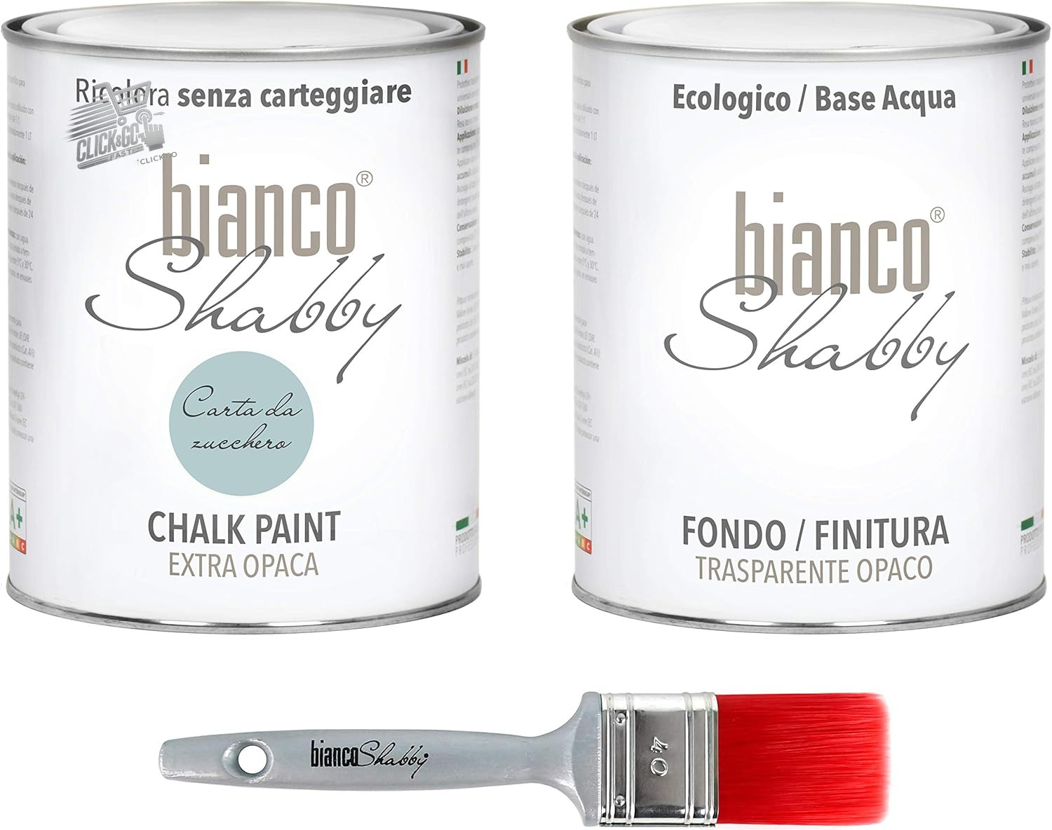 CHALK PAINT EXTRA MATTE SUGAR PAPER SHABBY CHIC 1L + FINISH + BRUSH