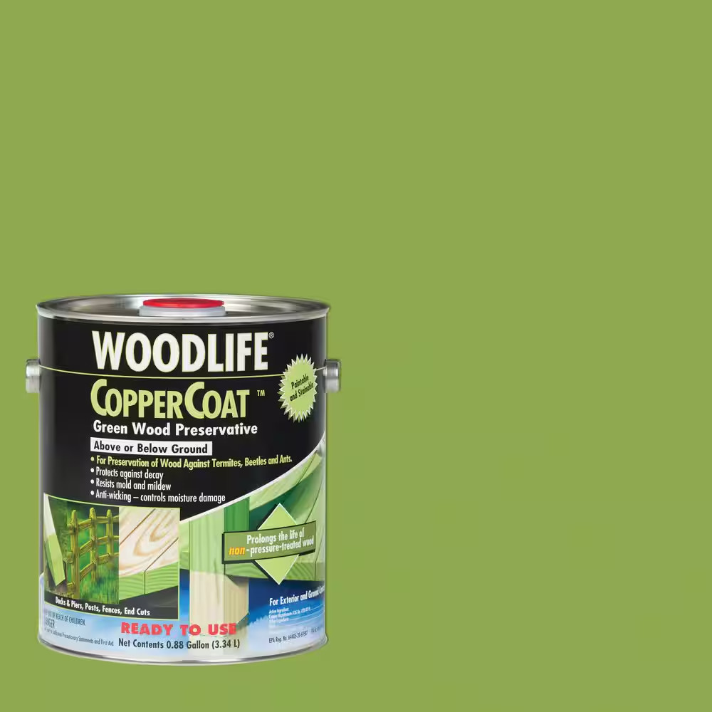 0.88 Gallon Copper Coat Green below Ground Exterior Wood Sealer Wood Preservativ
