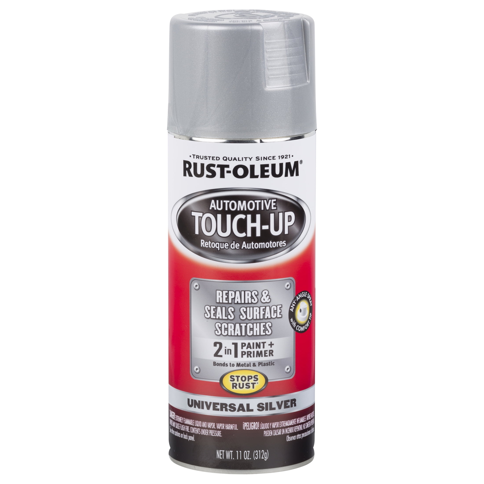 Universal Silver, Automotive Gloss Touch-Up Spray Paint and Primer I