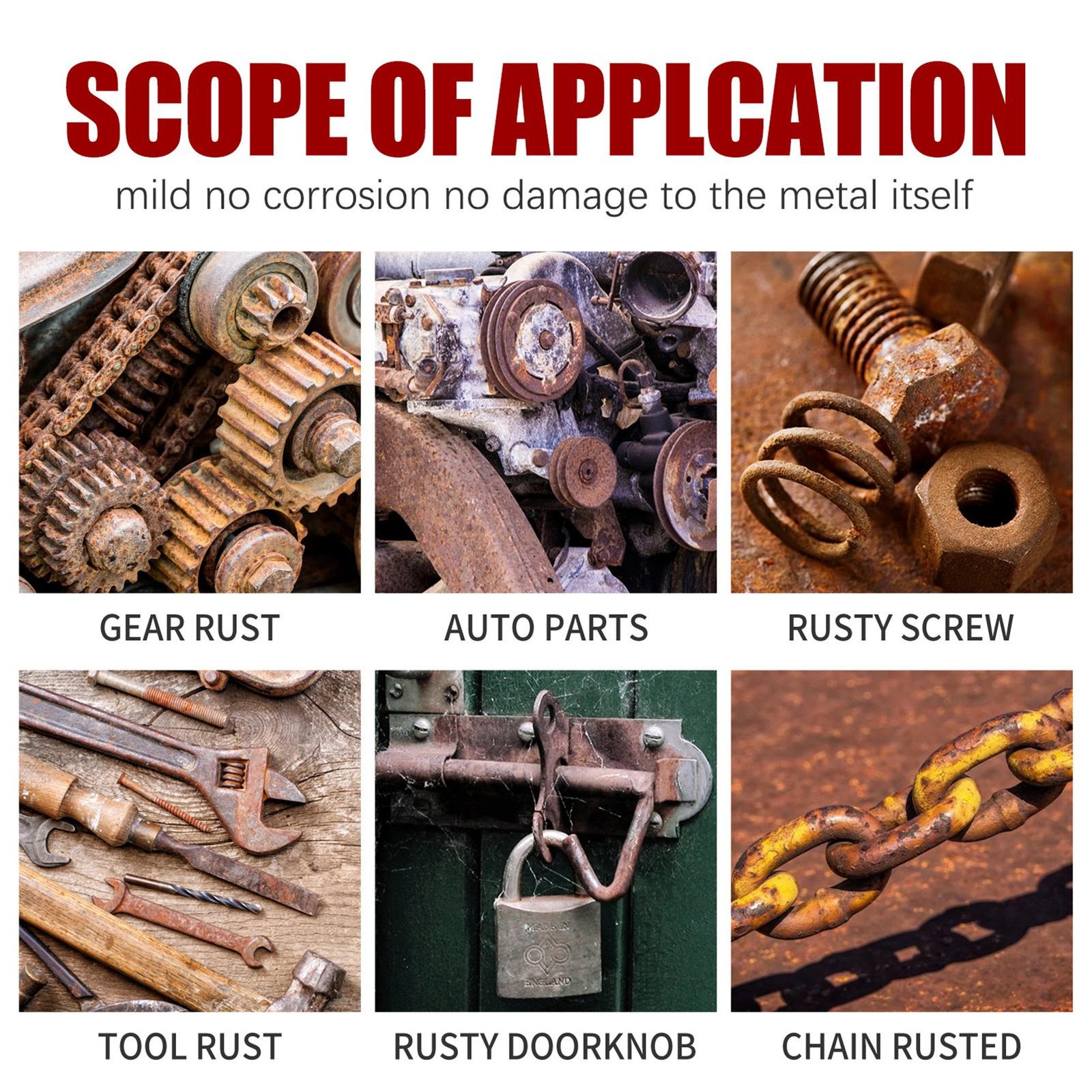 Rust Converter for Metal 100ml Rust Remover Multifunctional Rust Reformer Spray