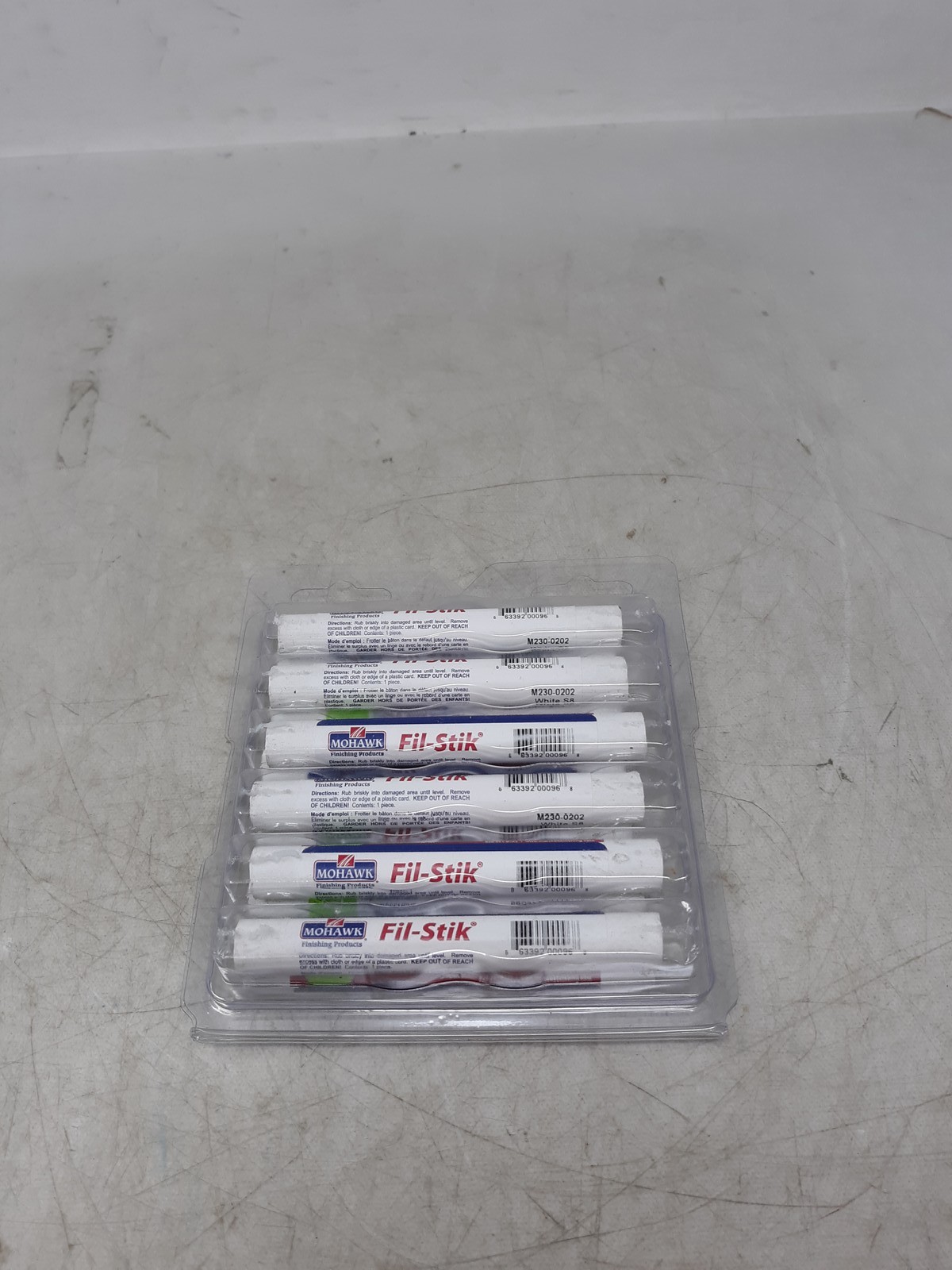 Pack of 12 Mohawk Fil-Stix M230-0202 White S8 Wood Repair Putty Sticks