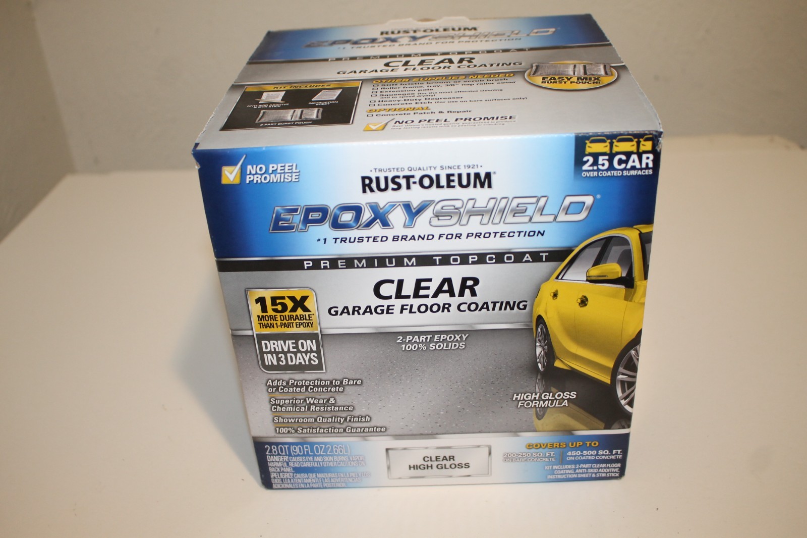 Rust-Oleum EpoxyShield High Gloss Clear Premium Floor Coating Kit 90 oz