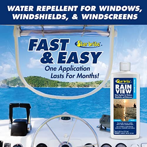 Rain View Water Repellent for Glass Windshields – 8 OZ (088708)