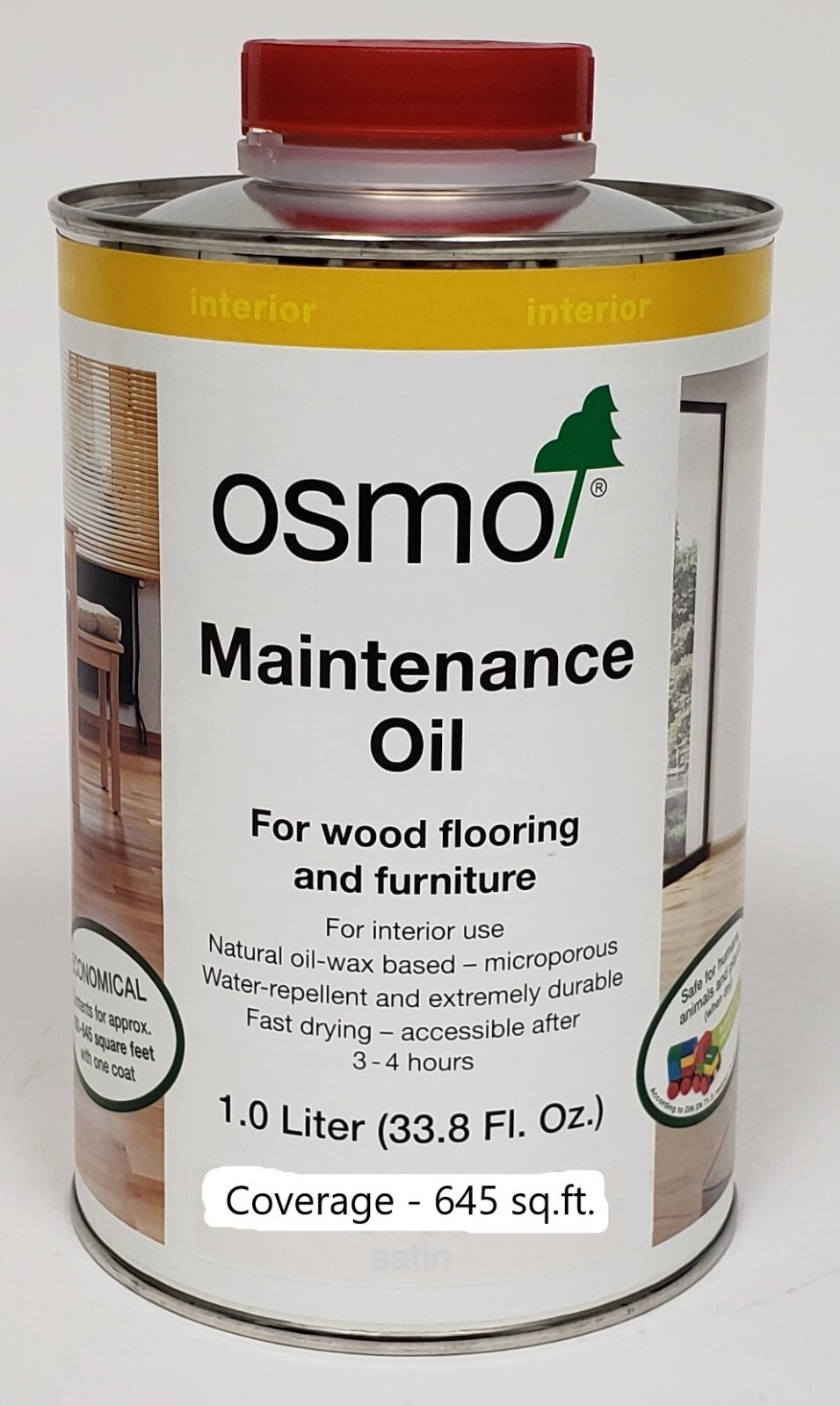 Osmo Wood Finish MAINTENANCE OIL Interior Floor Furniture Fast Drying 1 L