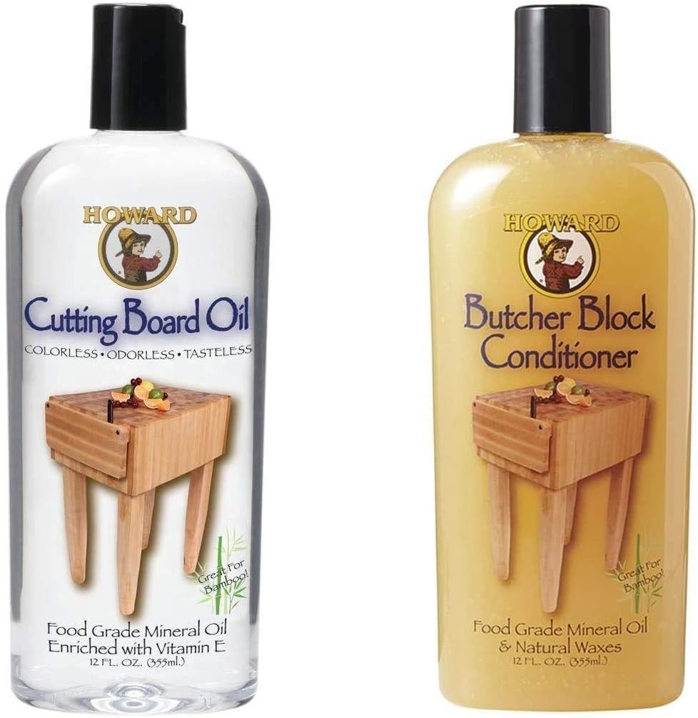 HOWARD Butcher Block Conditioner and Cutting 12 Fl Oz (Pack of 1), Multicolor