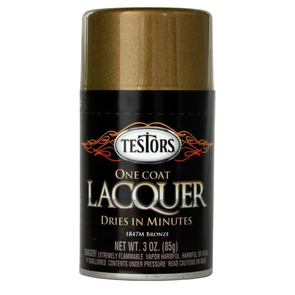 3 Oz. Bronze Lacquer Spray Paint (3-Pack)