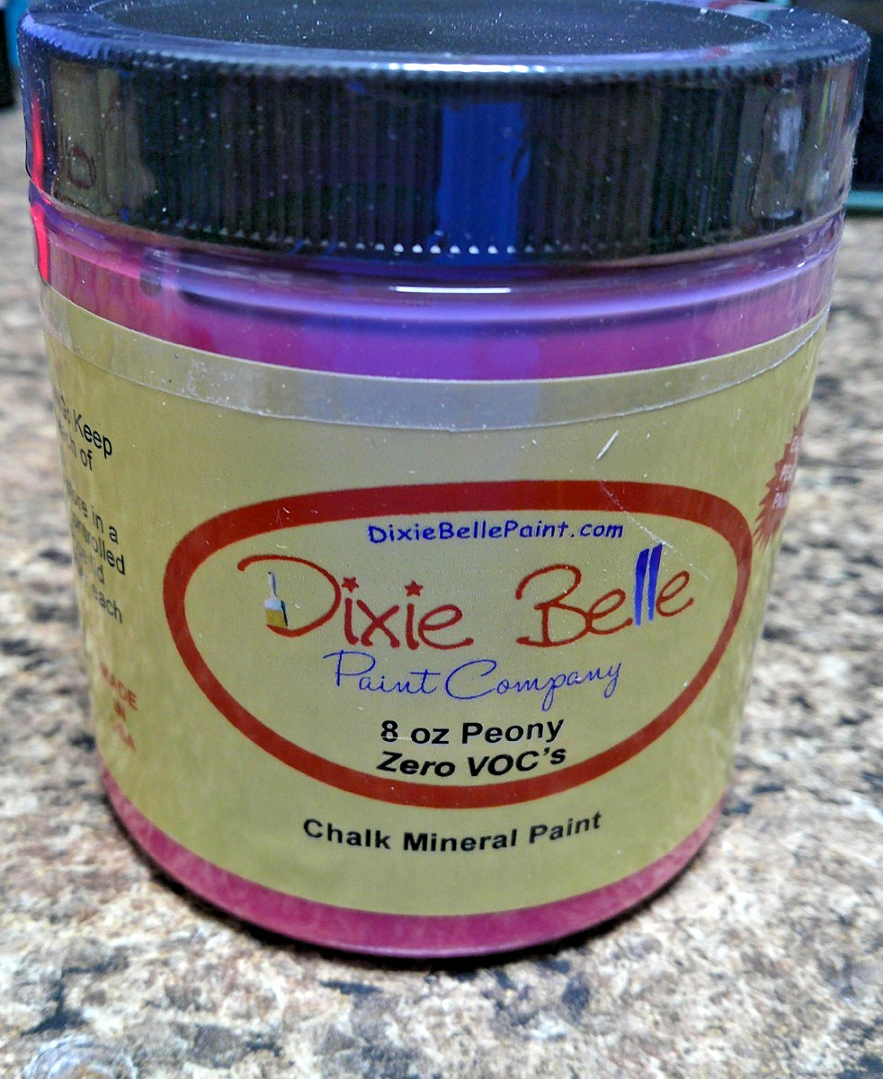 Dixie Belle Chalk Mineral Paint PEONY 8oz ZERO VOC`S NEW & SEALED
