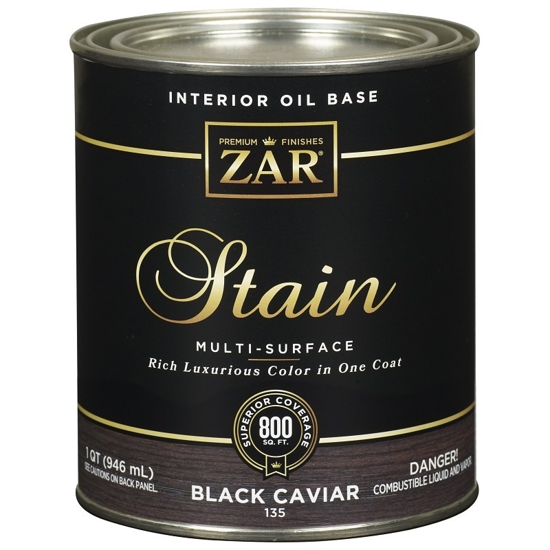 ZAR 13512 Wood Stain, Dark Brown, Liquid, 1 qt, Can