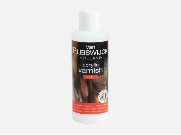 Van Bleiswijck Acrylic Clear Coat Varnish Lacquer Water-Based Glossy Matt 80 ml