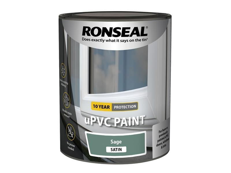 Ronseal – Sage Satin 750ml uPVC Paint
