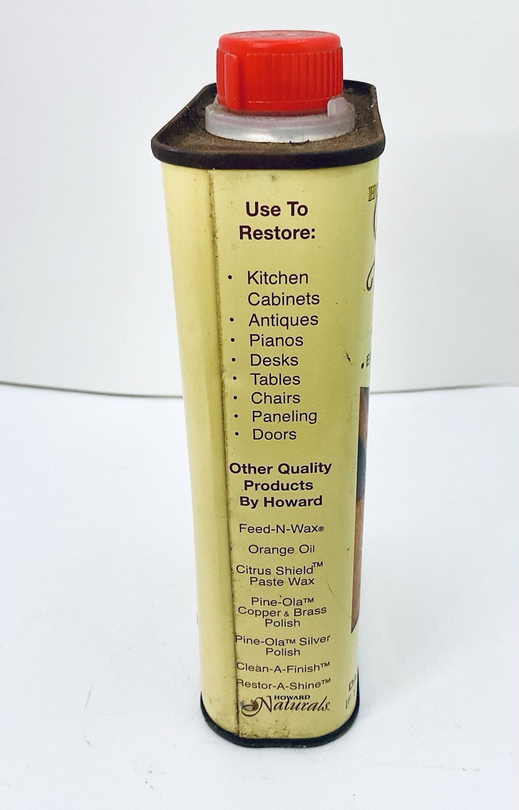 HOWARD RESTOR-A-FINISH NEUTRAL 16 FL OZ VINTAGE TIN CAN