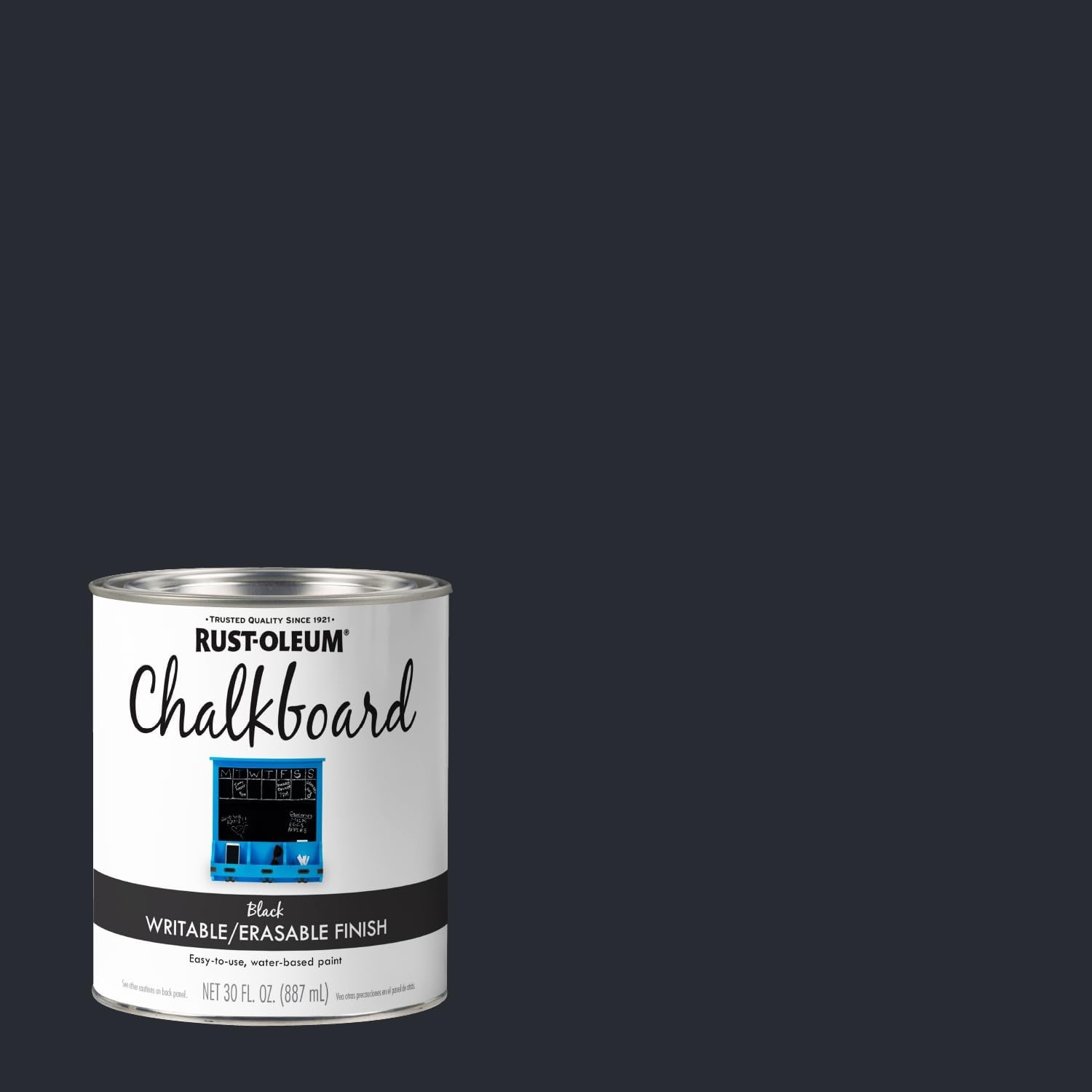 Rust Oleum 30 Fl Oz Chalkboard Paint Indoor Custom Surface Use Black Or Green