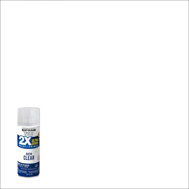 Clear Satin Spray Paint 6 Pack Quick Dry Double Cover Technology 12oz Any Angle