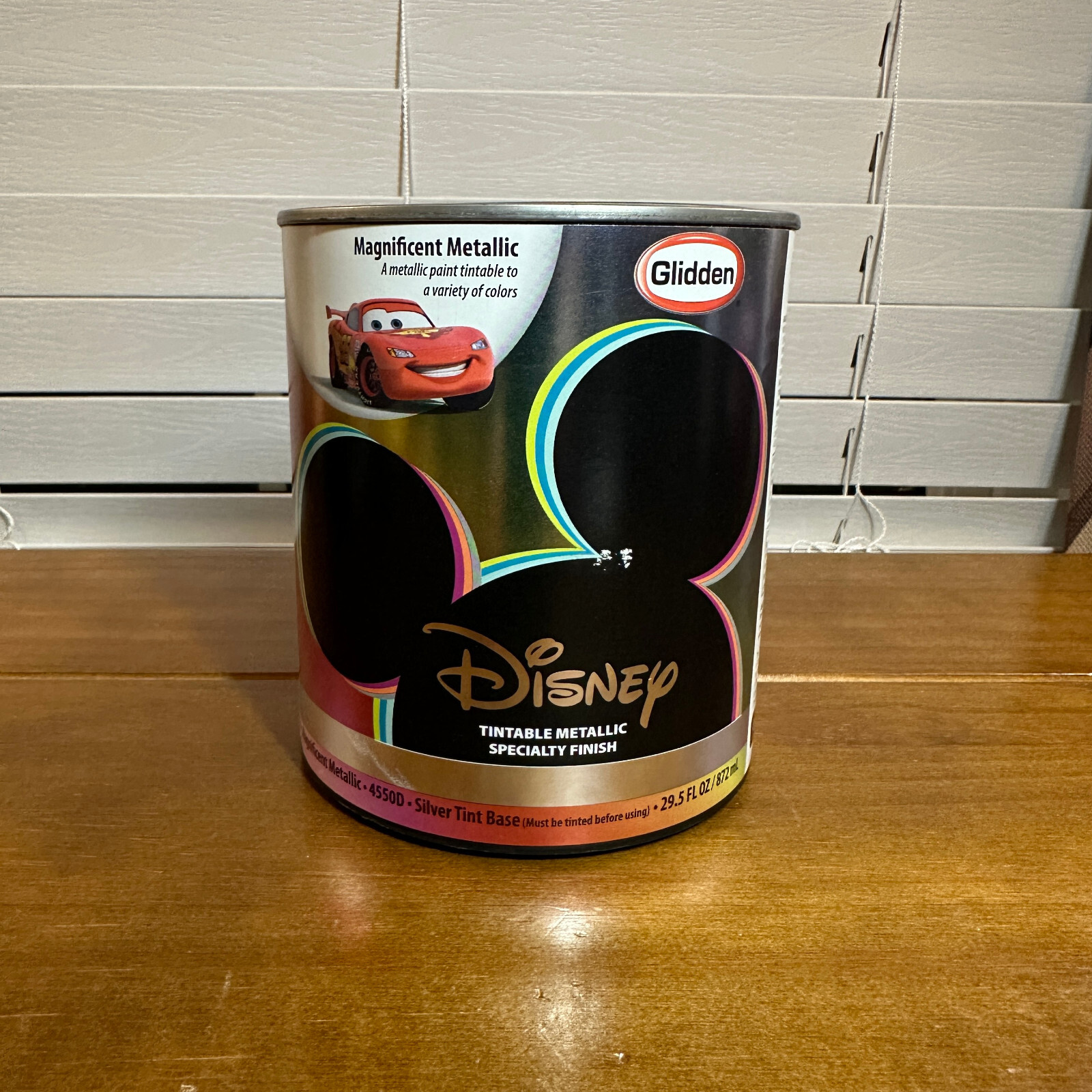 1 Qt Glidden Disney Tintable Magnificent Metallic Specialty Finish Silver Base
