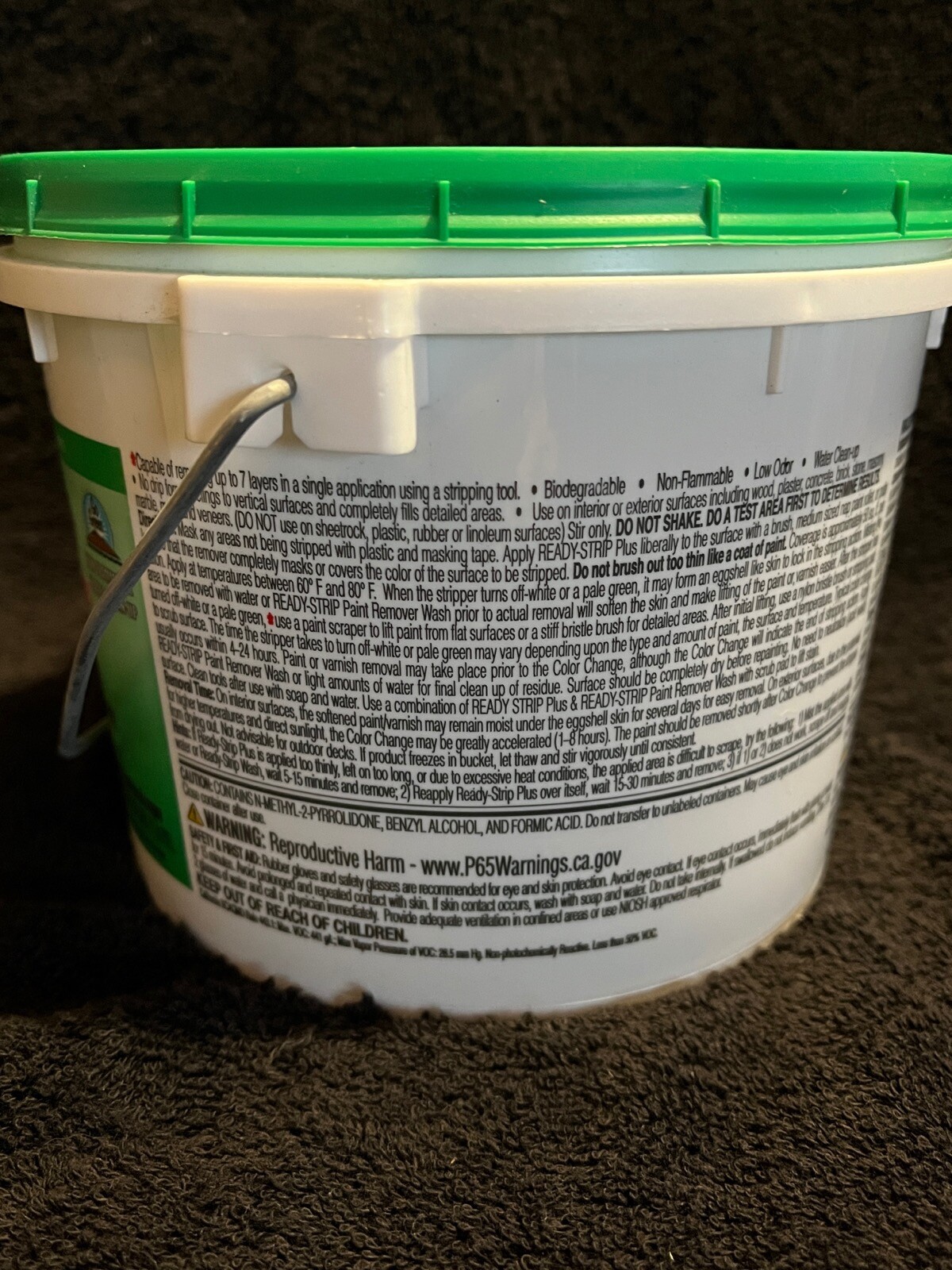 Back To Nature / Ready-Strip Plus One Half Gallon Container, Read Notes Below !