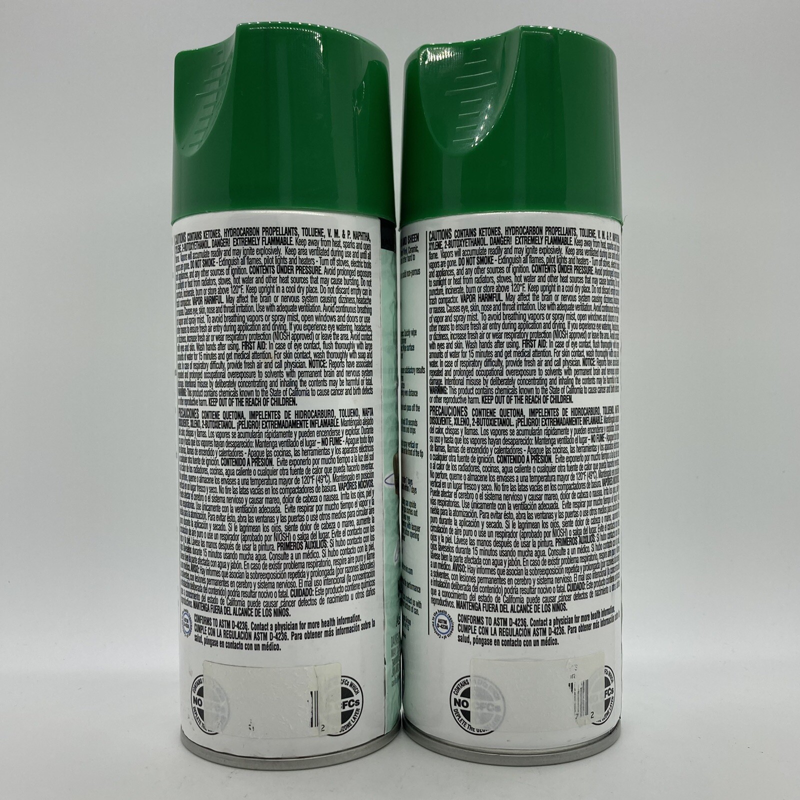 2x Krylon Fusion for Plastic Spring Grass Green Gloss Spray Paint, 12 oz each
