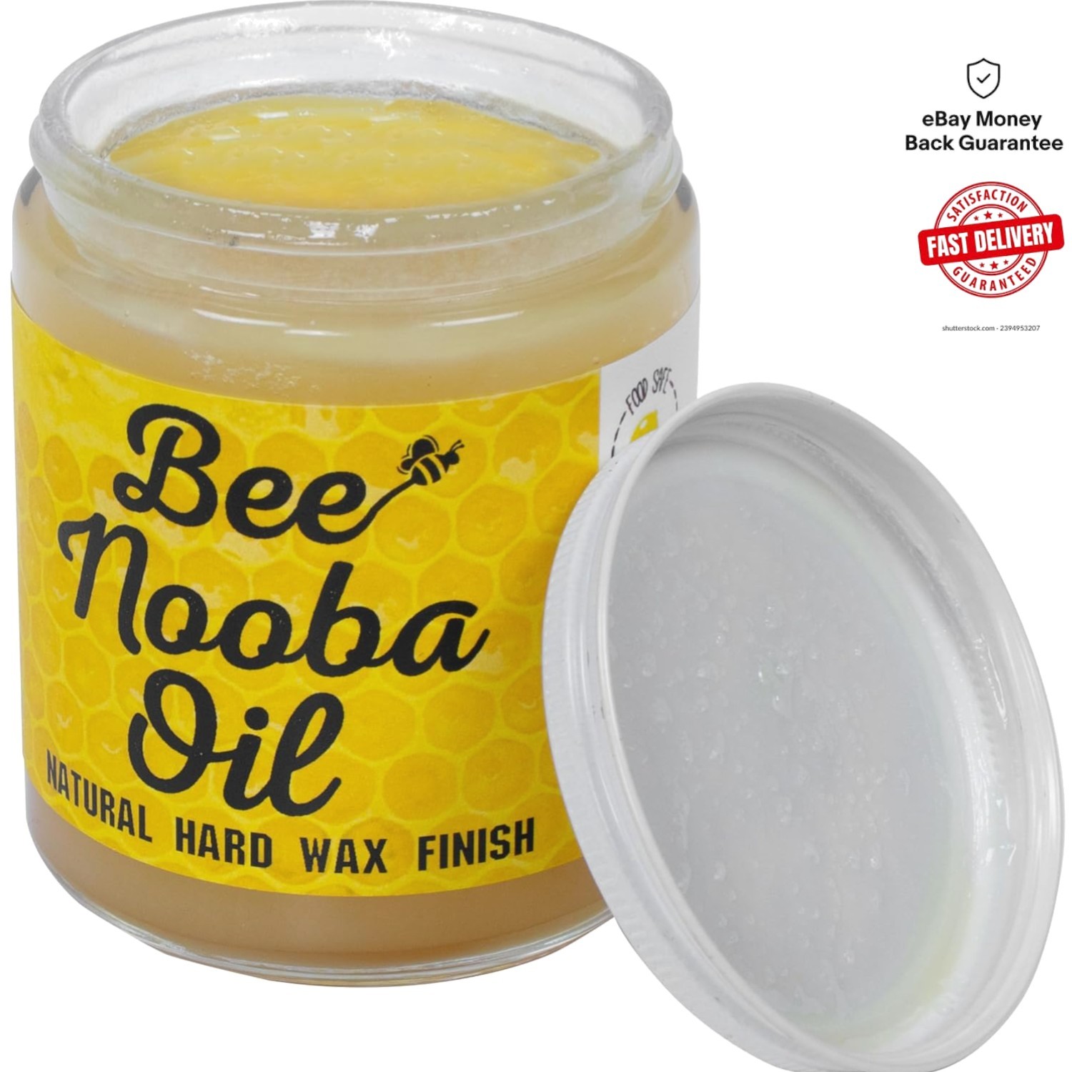 4 oz Bee’Nooba Wax Oil – Food-Safe Natural Finish for Cutting Boards & Furniture