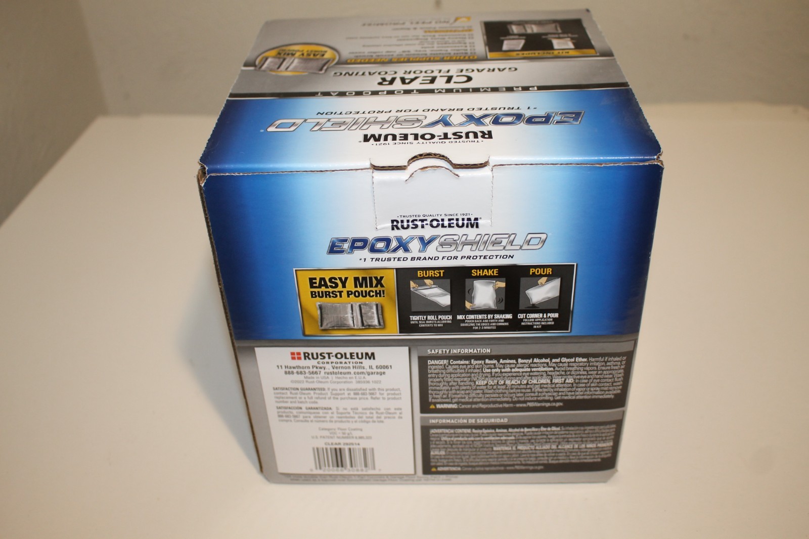 Rust-Oleum EpoxyShield High Gloss Clear Premium Floor Coating Kit 90 oz