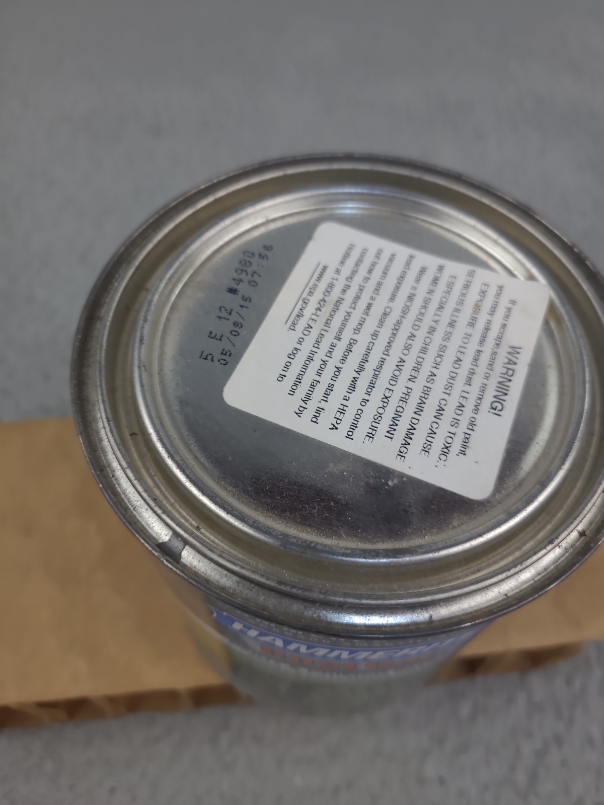 Hammerite Rust Cap Paint Primer GRAY Hammered Finish, 1 Quart