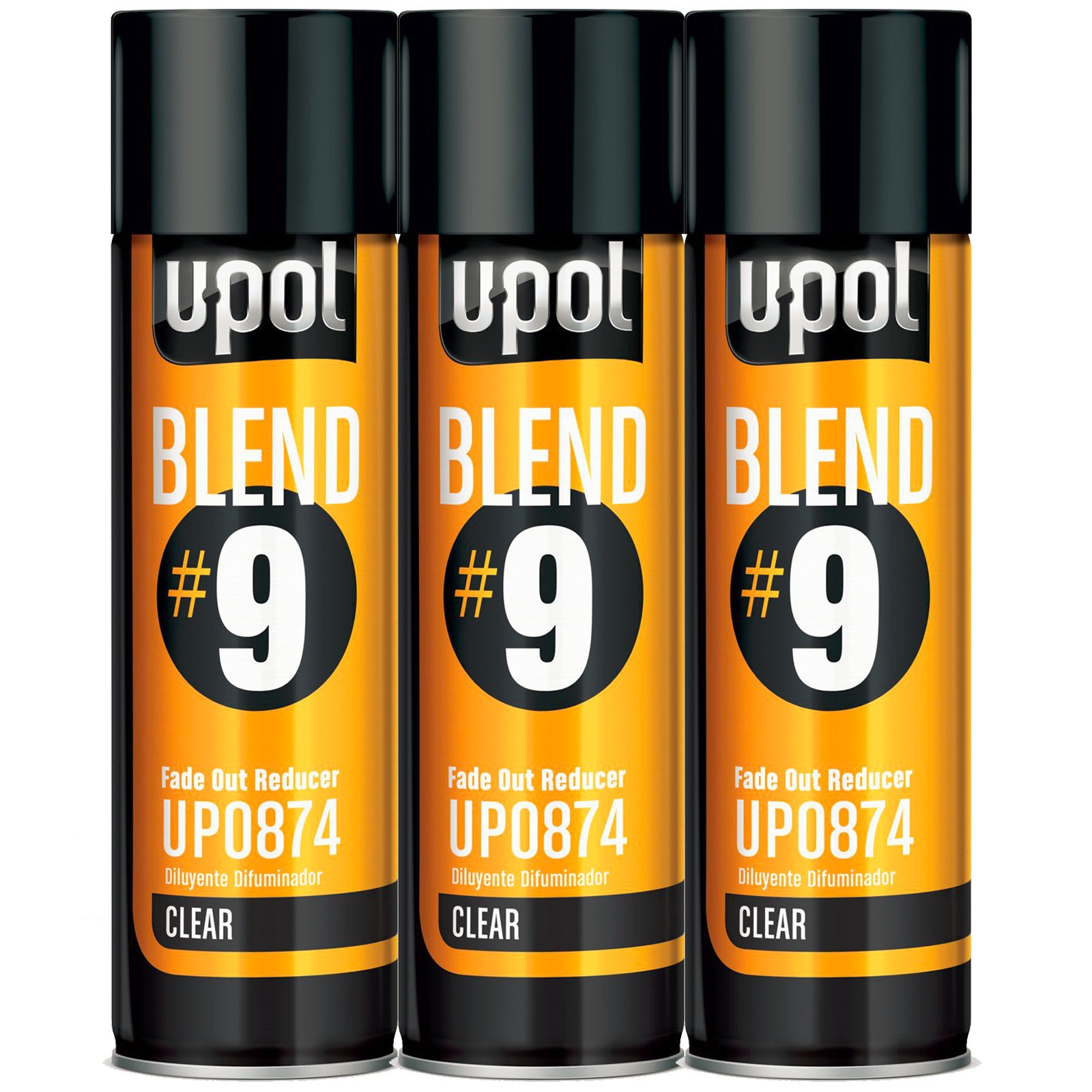U-POL Blend#9 Fade Out Reducer Premium Aerosol UP0874 Set of 3