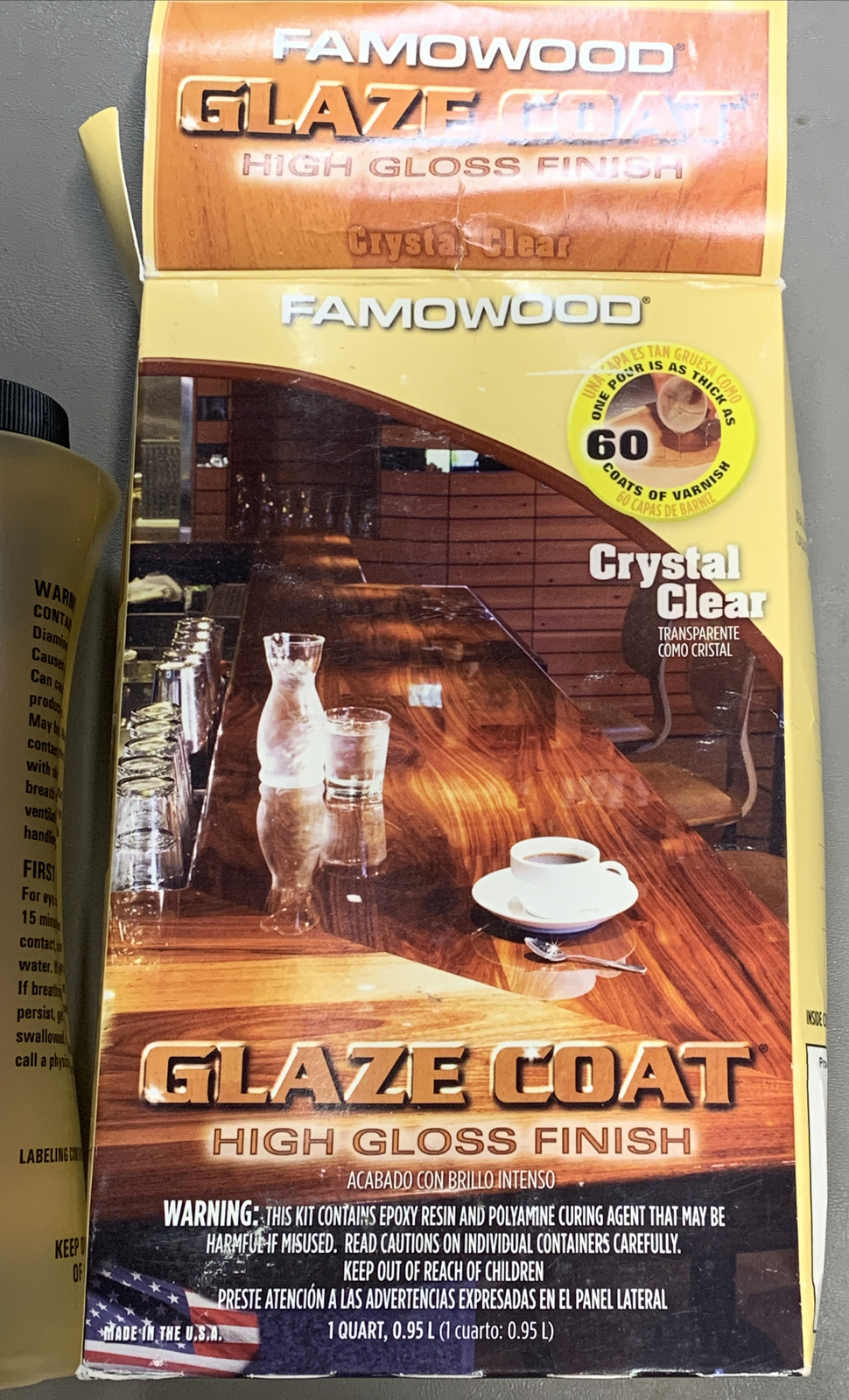 FamoWood Glaze Coat , High glass finish epoxy kit