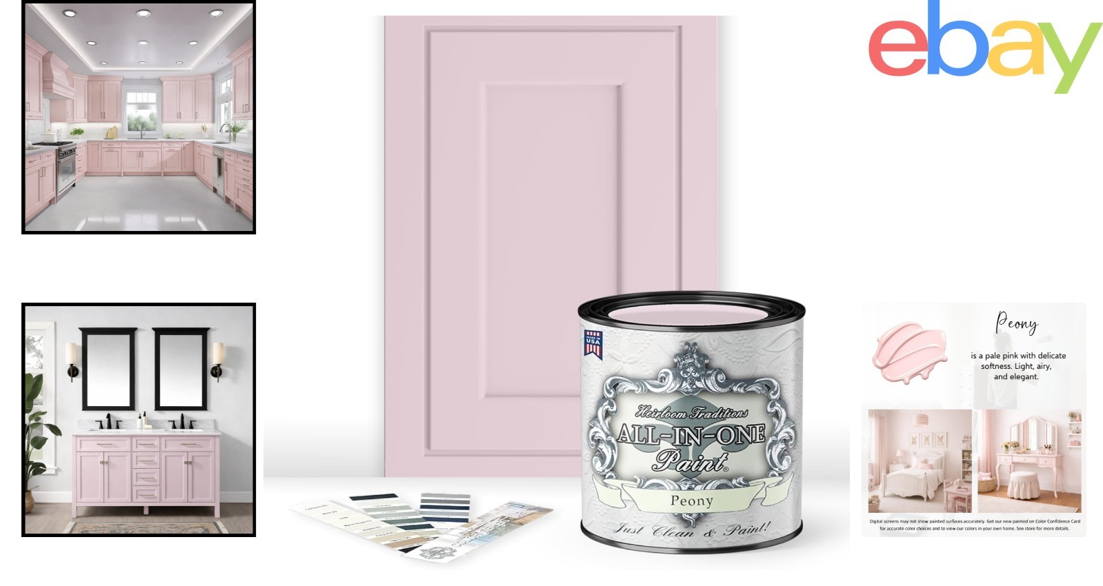 Low Odor Acrylic Paint in Quart Size for Easy Furniture and Cabinet Makeovers
