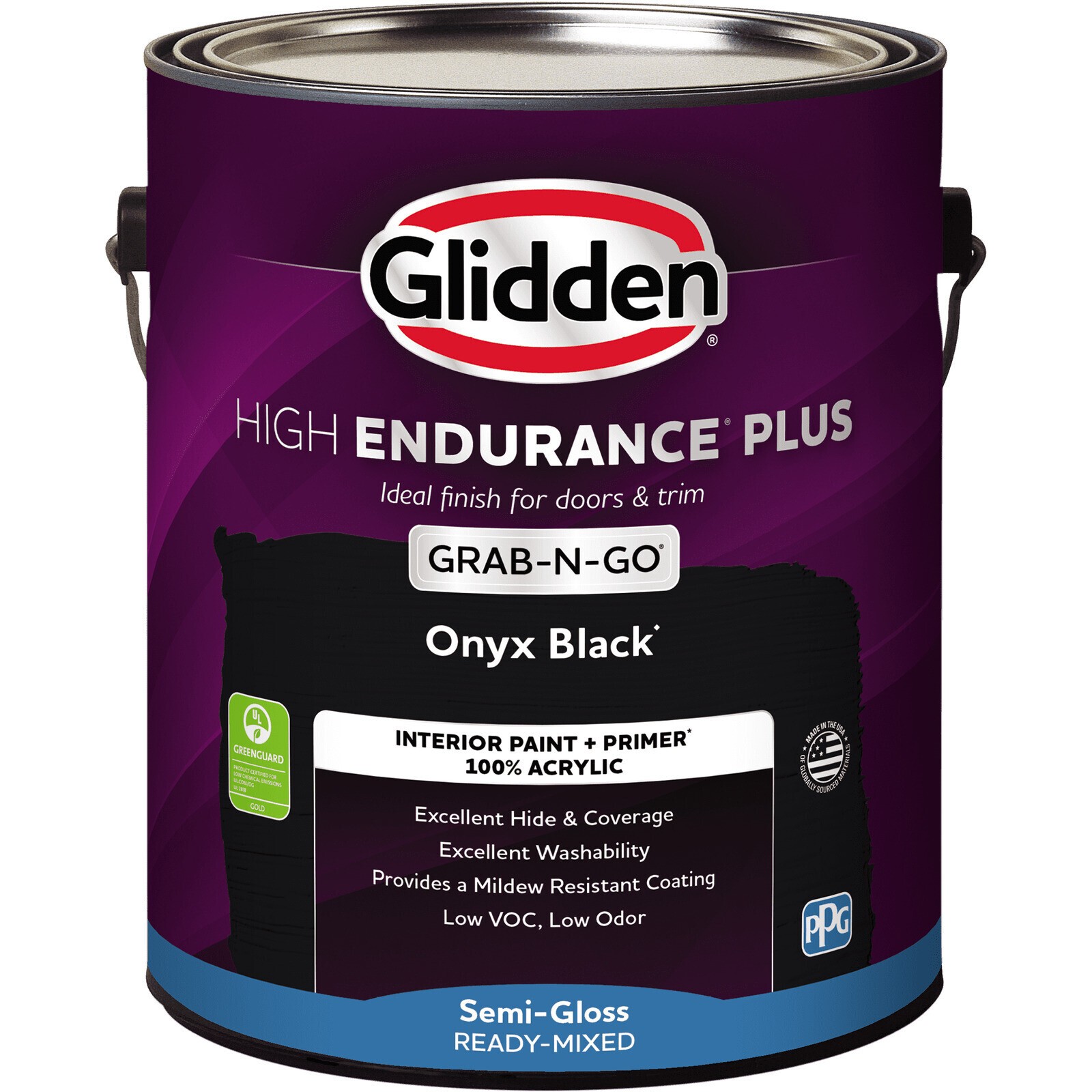 Interior Paint & Primers Eggshell Black Low-odor Bedrooms Living Room 1 Gal New