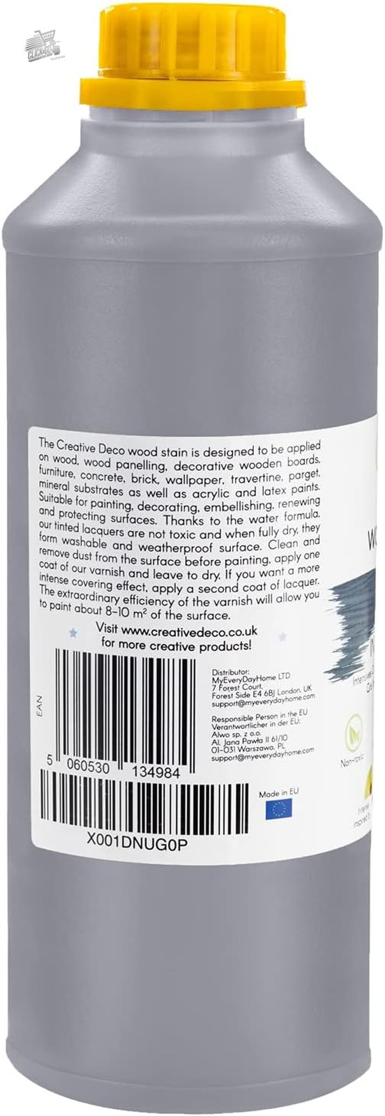 BLACK WATER WOOD BITE 1L INTERIOR PAINT EXTERIOR QUICK DRYING ECO