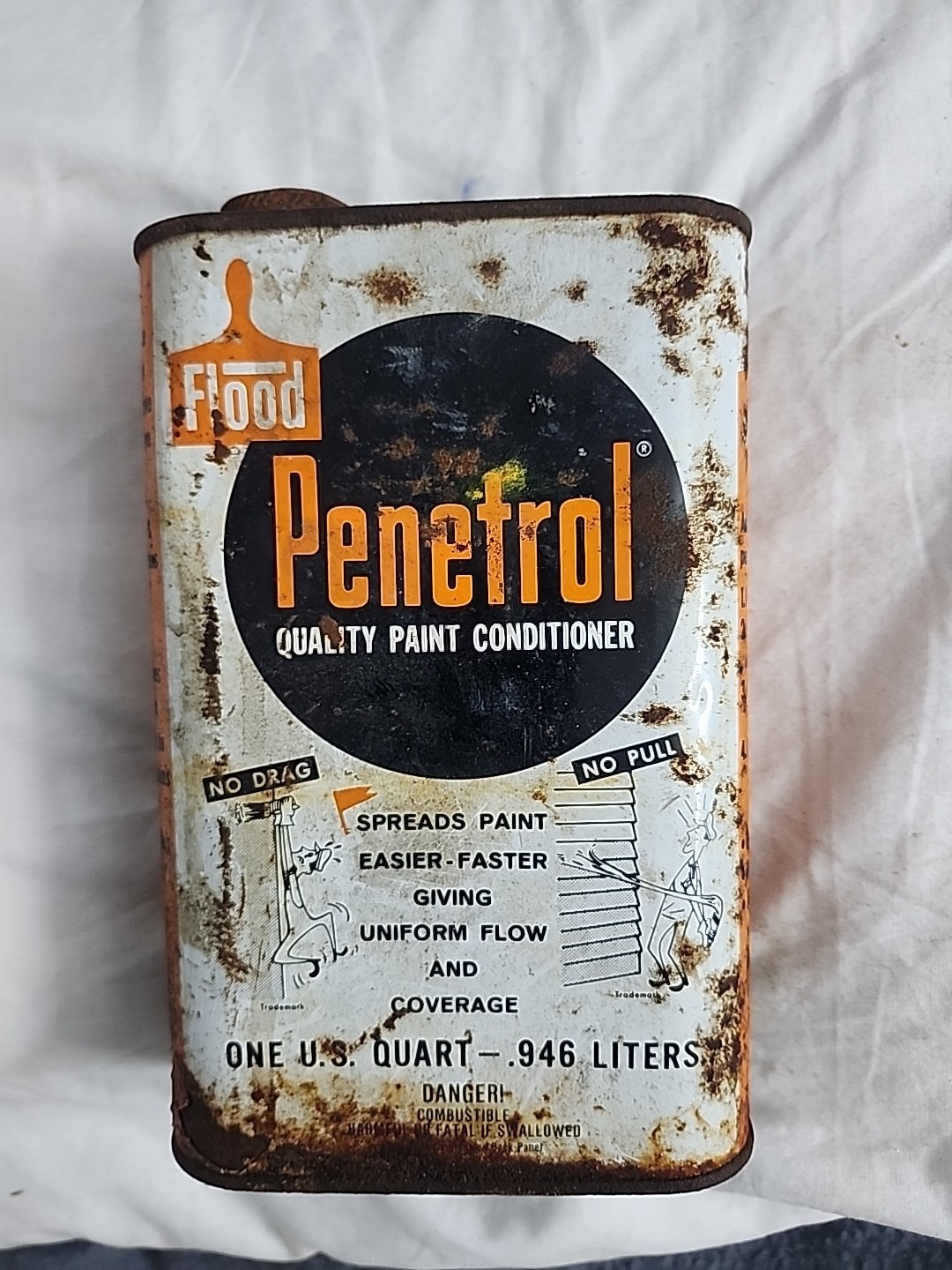 Vintage Metal Can Penetrol Oil-Based Paint Additive (with some contents) 1985
