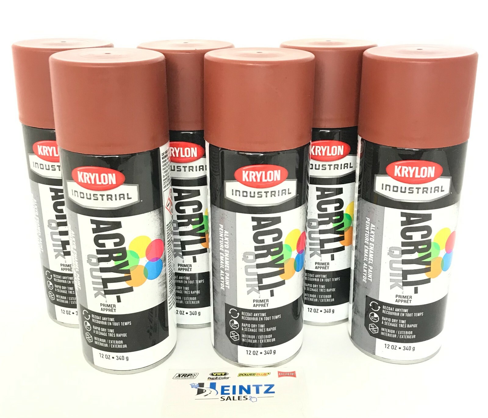 Krylon 5583-6 PACK Color Maxx RED OXIDE Primer – 12 oz