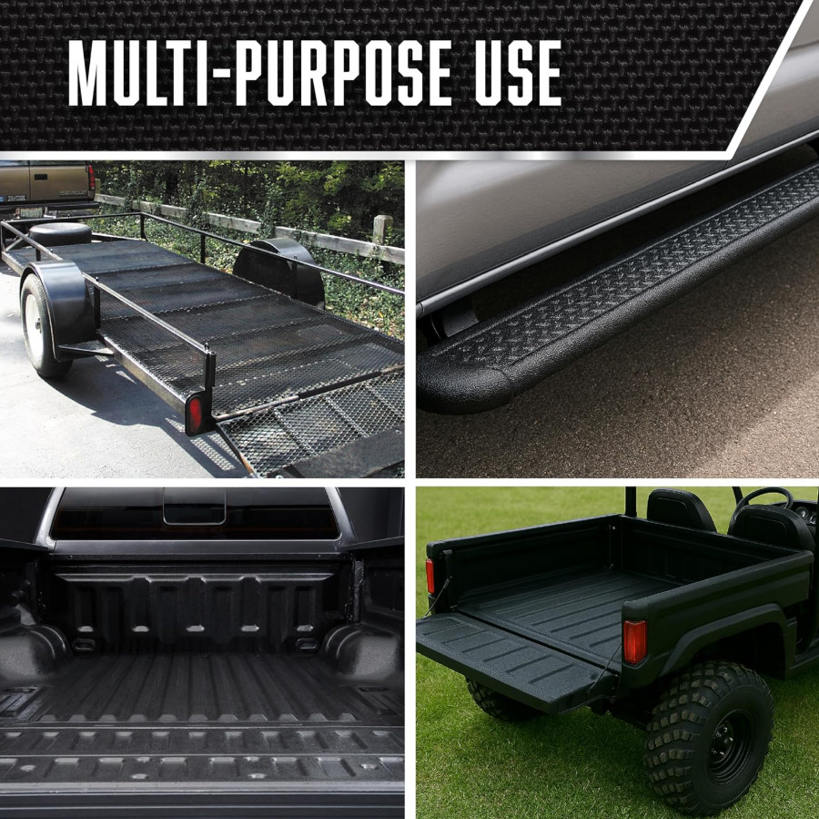 Rust-Oleum Truck Bed Coating Stops Rust Black Textured Matte 1 Quart