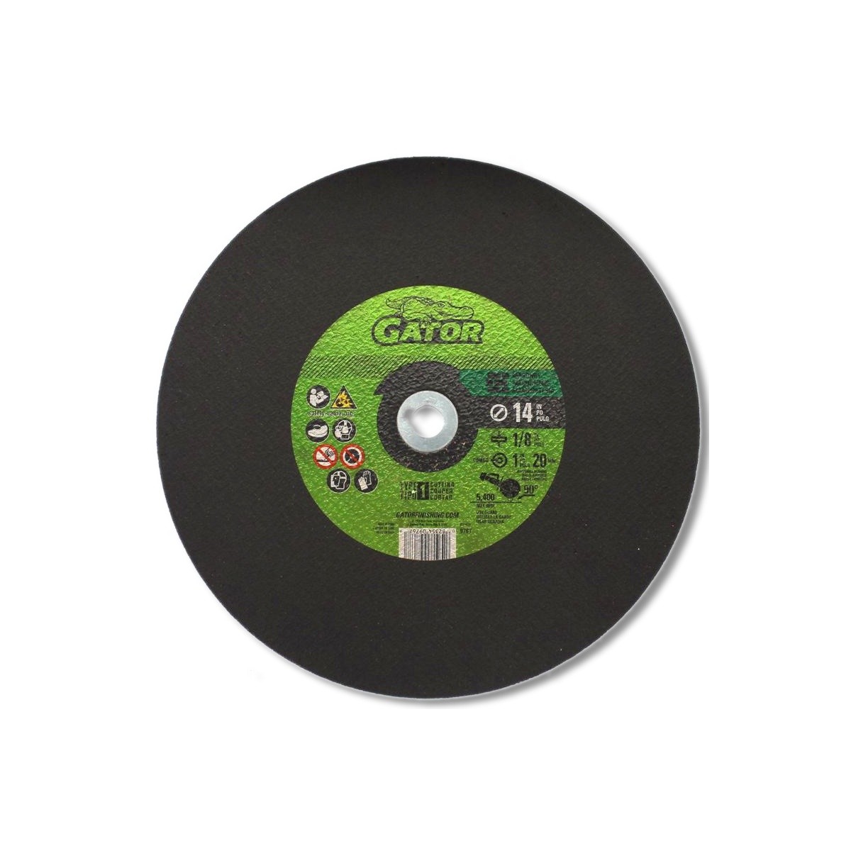 Gator 14 1 in Aluminum Oxide/Silicon Carbide Masonry Cutting Wheel 9767