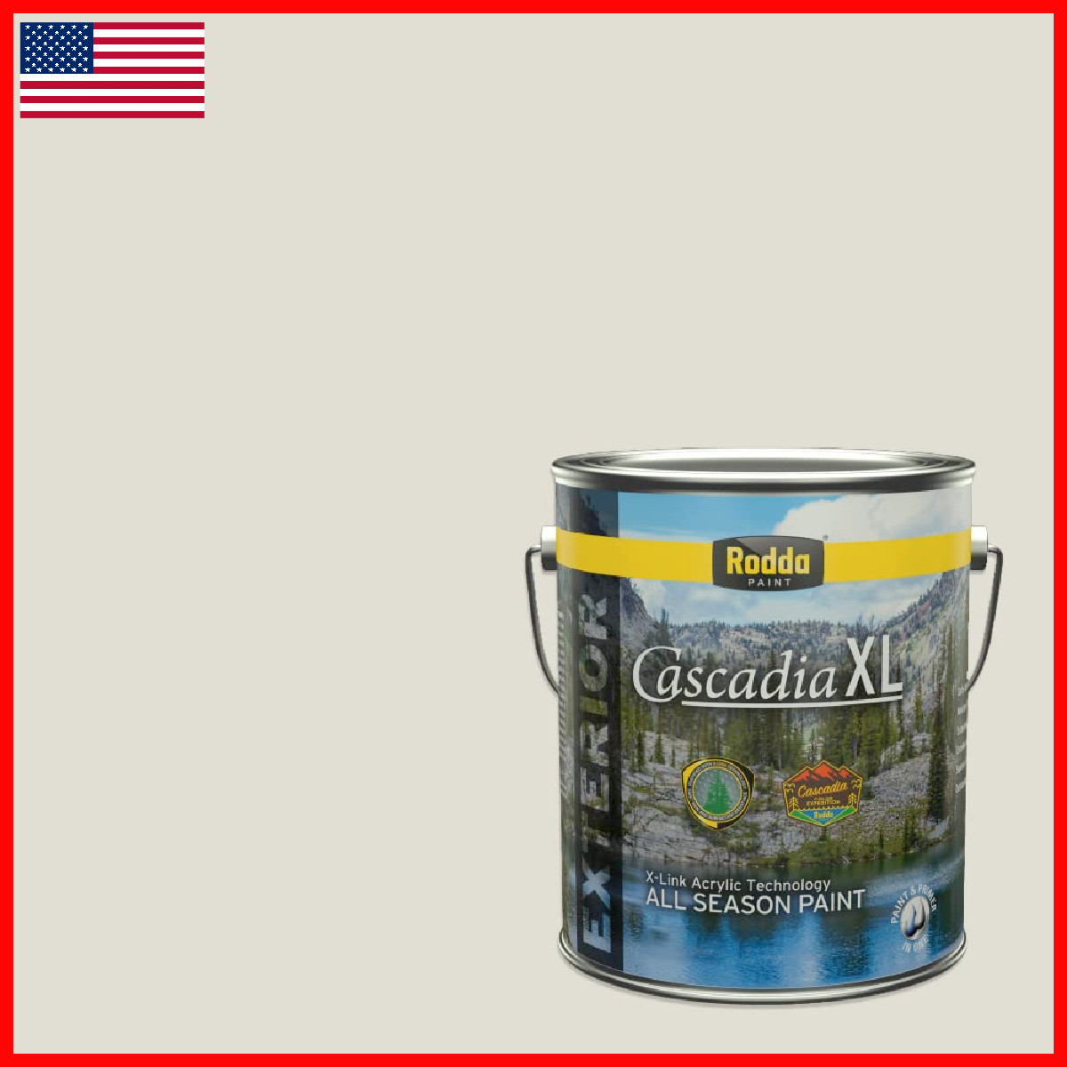 Rodda Paint Rodda Cascadia Xl Exterior Satin In One 1-Gallon Poseidons Beard