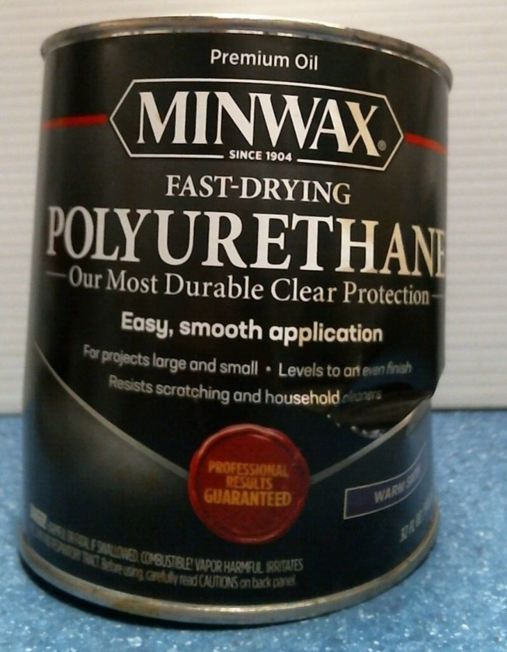 Minwax Fast-Drying Polyurethane, WARM SATIN, 32 fl. oz. (63010) FS